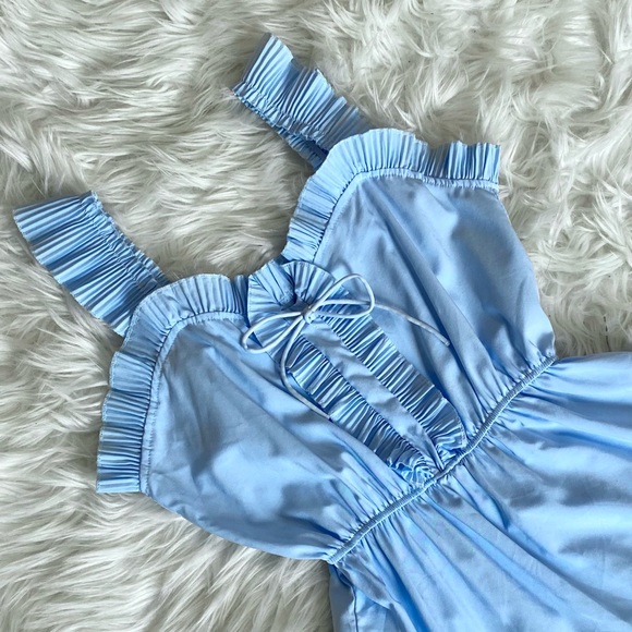 Blue Midi Sun Dress - Picture 3 of 8